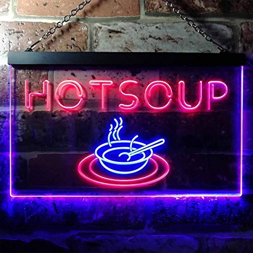 Hot Soup Dual LED Neon Light Sign